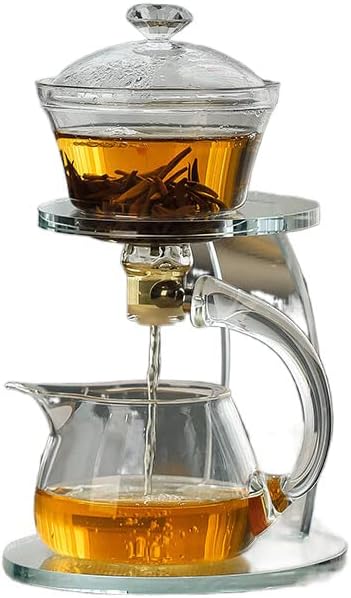 Conjunto de chá automático de vidro para chá preguiçoso Fazendo chá de kung fu conjunto de chá para