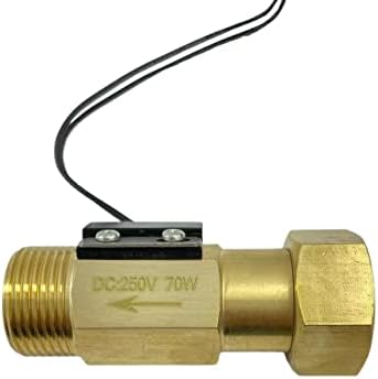 Why-yue Flow Sensor Switch Reed Switch Sensor magnético interruptor 2.5-26L/min 24V DC 70W 2 WIRE