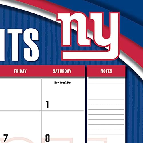 Turner Sports New York Giants 2022 22x17 Calendário de mesa