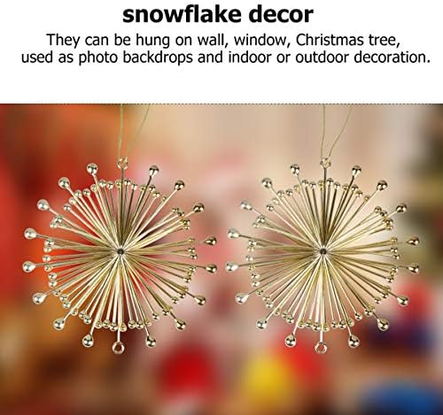 Besportble janela decoração 2pcs Árvore de natal Snowflake ornamentos