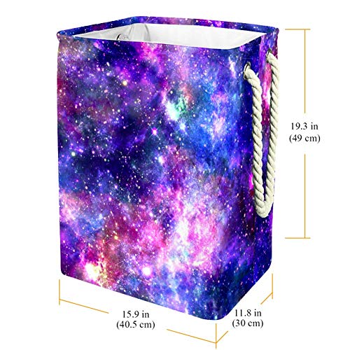 Cestas de armazenamento noturno de galáxia, cesto de lavanderia à prova d'água - lixeira de armazenamento
