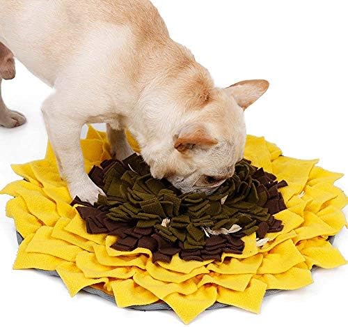 Raxinbang Camas de cachorro Sniffing Sniffing Flowers Pad Pata de girassol Puzzle anti-chagante Treinamento de
