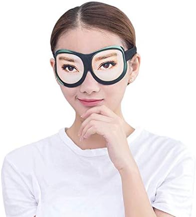 Geoot 3D Eyeshade Funny Shleep Máscara para os olhos, Sleepable Breathable Blackfold com alça de cabeça