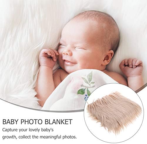 Kisangel bebê peles luxuoso tapa fotográfica recém -nascida fundo envolve o cobertor bebê recém -nascido