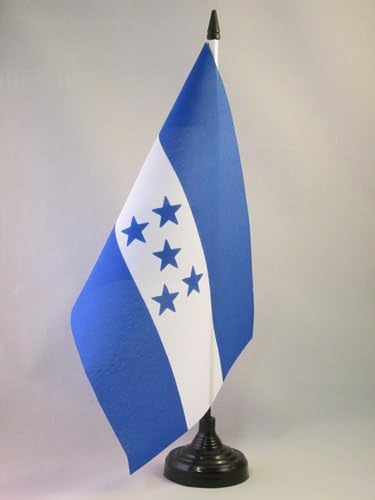 AZ Flag Honduras Bandeira 5 '' x 8 '' - bandeira da mesa Honduran 21 x 14 cm - Beck de plástico