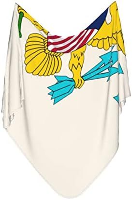 Bandeira das Ilhas Virgens dos Estados Unidos Cobertor de bebê recebendo cobertor para capa de swaddle para
