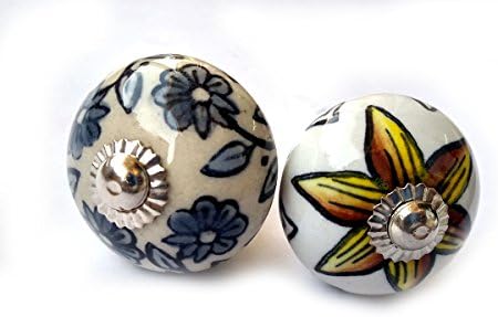 Rastogi Handicrafts puxa botões Janela de mesa de colorido Multi Color Ceramic Knobs Plupboard de
