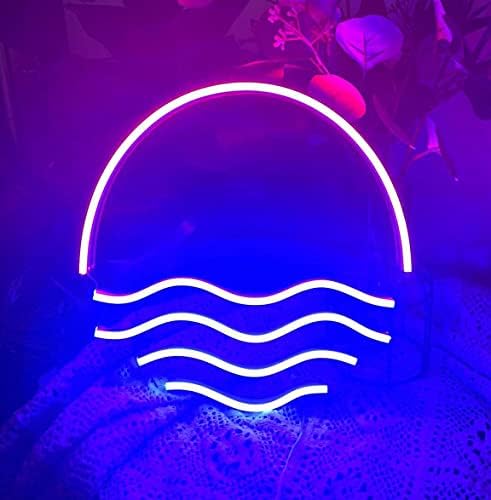 Sunset tropical Sinais de néon LED, LED LUZES DE LUZES COMPLETAS Para decoração de parede, sinal