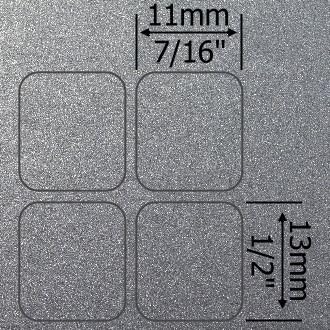 Hiragana japonês - Caderno em inglês adesivos de teclado de prata não transparentes