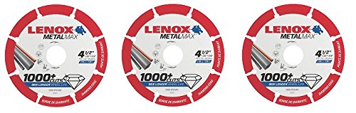 Lenox 1972921 Roda de corte de diamante Metalmax 4,5 x 7/8