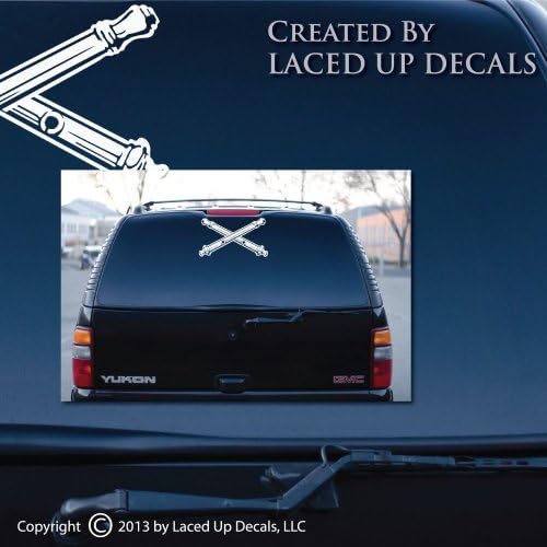Artilharia de campo Crossed Cannons Vinyl Decal Big © 2013 Laced Up Decals, LLC
