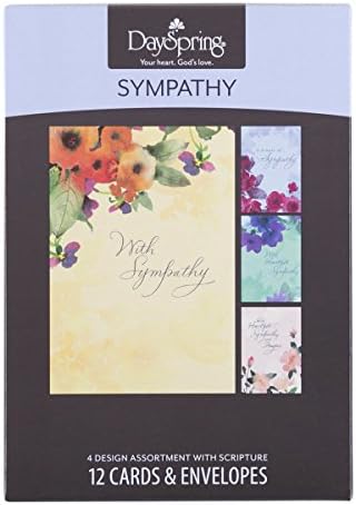 Dayspring - simpatia - conforto e orações - 12 cartões de caixa, várias cores