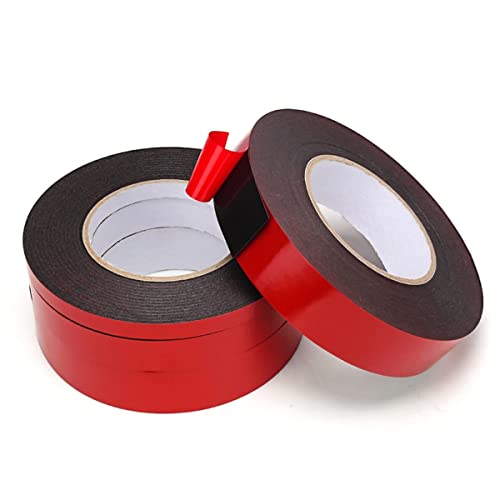 Boxonly 2pcs pema de espuma de dupla fita adesiva de fita adesiva fita adesiva de montagem de filme vermelho