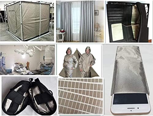 Cradzza -Faraday Fabric Protection Fabric Material de fibra de prata Anti -radiação Pano condutor para