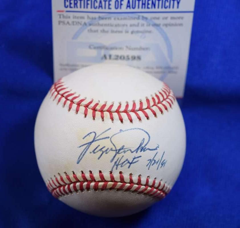 Fergie Jenkins Hof 91 PSA DNA CoA Autograph National League Onl Assinou Baseball 3