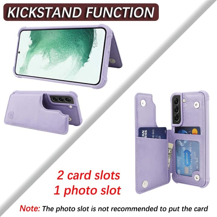 Vanavagy Samsung Galaxy S22+ PLUS 5G Caixa de carteira para mulheres e homens, a capa de telefone Folio