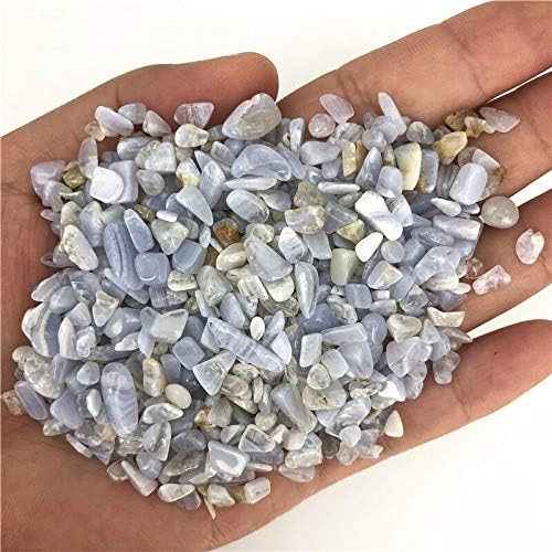 Xn216 50g 2 tamanho de renda azul natural de renda ágata de cristal cascalho chips de rocha de cristal