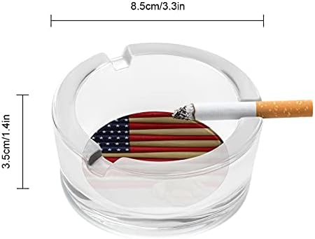 Baseball Bat Flag American Cigarettes Fumadores de vidro As cinzas da bandeja de cinzas para o escritório