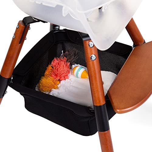 Childhome Evolu One.80 ° Cesto de armazenamento de malha de cadeira de alta cadeira, cesta de