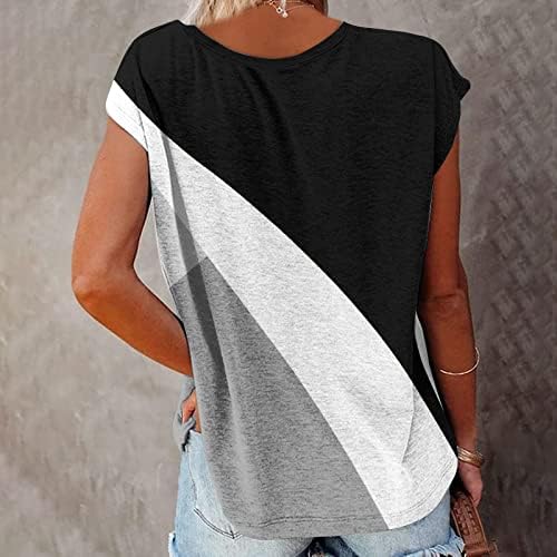 Camisetas de verão para mulheres moda o-pescoço túnica de túnica túmulo de tinta tingra de tinta gráfica