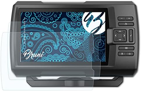 Protetor de tela Bruni Compatível com o atacante de Garmin Vivid 7CV Protector Film, Crystal Clear Protective