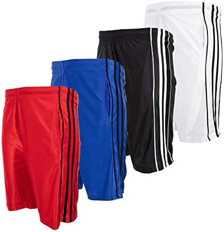 Shorts atléticos de garotos de alta energia com bolsos para basquete, fitness e esportes, desgaste dri-fit,