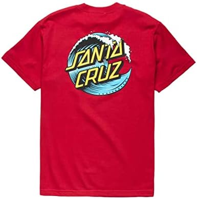 Camisetas regulares de ondas masculinas de Santa Cruz