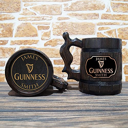 Guinness Beer Caneca, denominada gravadora de cerveja, presente do dia dos pais, Guinness Beer Stein, Guinness Tankard,