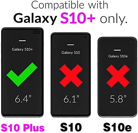 Caixa de telefone Asuwish para Samsung Galaxy S10 Plus Campa destacável com protetor de tela de vidro temperado