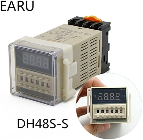 Bholsa DH48S-S 0.1S-990H AC 110V 220V DC 12V 24V Ciclo de repetição SPDT Switch de tempo programável Relé com