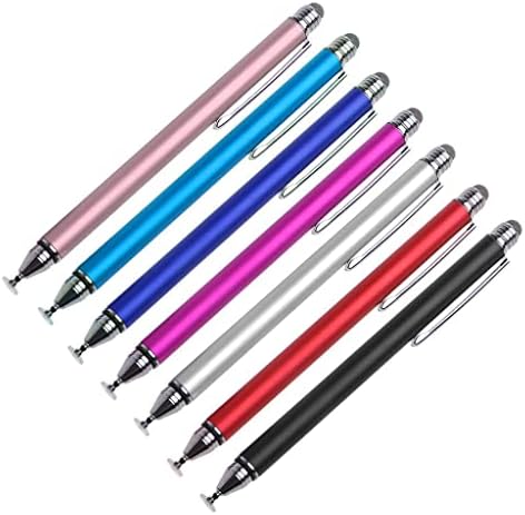 Caneta de caneta de ondas de ondas de caixa compatível com Lenovo ThinkPad X1 Carbono - caneta capacitiva de dualtip, caneta de caneta de caneta capacitiva de ponta de ponta de fibra - prata metálica de prata metálica