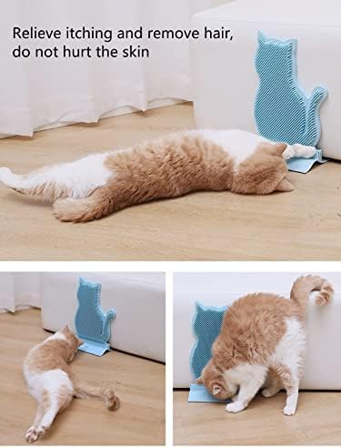 QWINEE CAT Scratcher para gatos internos desenhos animados de desenho de gato design de parede Protetor