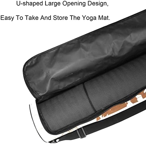 Laiyuhua Yoga Mat Bag, bolsa de ginástica de ioga com zíperes duplos para mulheres e homens - zíperes suaves,