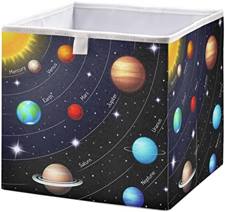 Organizador de cubos de armazenamento dobrável da Alaza, Universo Galaxy Solar Containers de Armazenamento