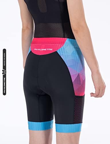 My Kilomens Womens Triathlon Shorts 8 ”Tri shorts com bolsos laterais Ajuste ajustável