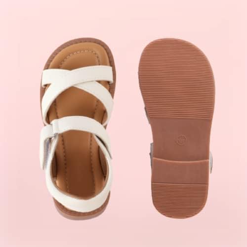 Patpat Toddler Girls Sandals, Toddler Kids Sandals [elegante e confortável] [leve e durável] sandálias d'água para