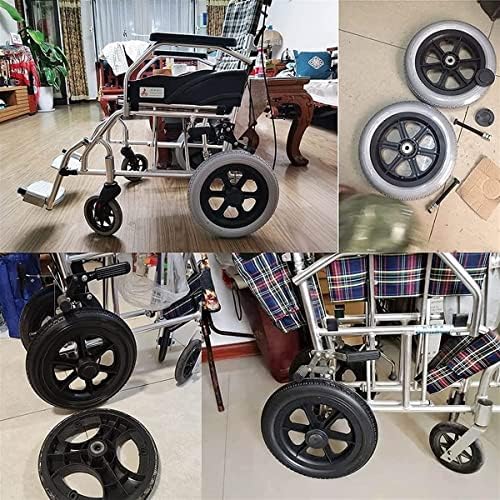 Rodas de mamona de cadeira de rodas fnhy, rodas traseiras de cadeira de rodas de reposição pesada, um