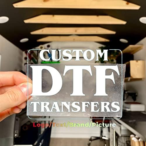 Impressão personalizada de transferência de ferro DTF, foto/logotipo/textão/texto de bricolagem de ferro