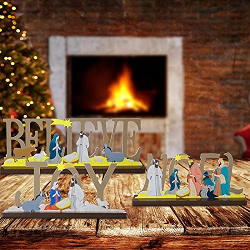 3 Peças Decorações de mesa de Natal Decoração de natal Decoração de natal Falta Decorações de mesa