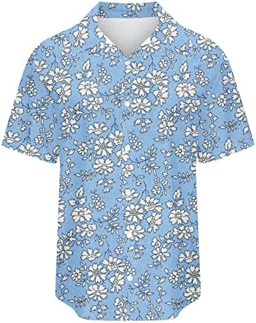 Camisa havaiana de botão para baixo para mulheres colarinhas casuais tampos de verão lapela v pesco