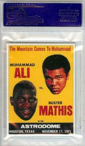 Muhammad Ali autografou 1993 Cartão de perfis esportivos 22 GEM MINT 10 PSA/DNA 81969849 - Cartões