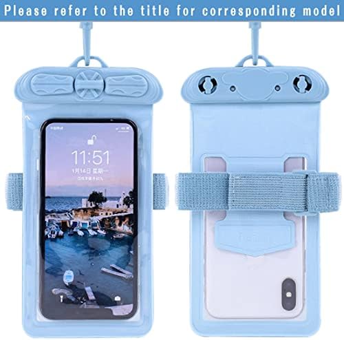 Caixa de telefone Vaxson, compatível com lava x28+ mais bolsa à prova d'água Bolsa seca [não filme de protetor de tela] Blue