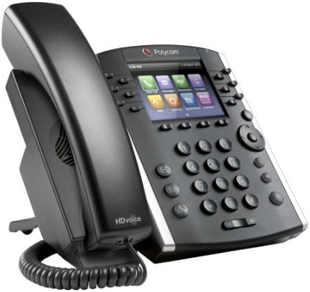 Polycom VVX 411 Sistema telefônico de mídia de negócios com cordão - 12 Linha Poe - 2200-48450-001 - adaptador