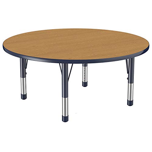 Factory Direct Partners 10041-GYGN Round Activity School and Classroom Kids Table, Criança Legs,