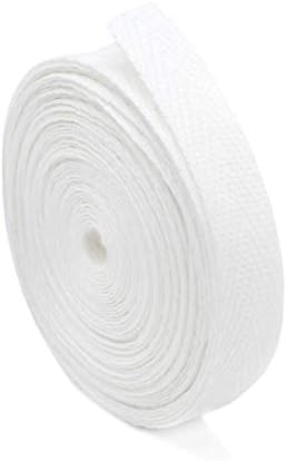 Fita de sarja de algodão Schiff 3/4 - Branco - 5 jardas. Fita amigável à Terra feita de de algodão nos