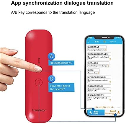 CLGZS C-1 5.0 Recarregável conexão rápida Mini Voz portátil Multi-Language Translator para reunião de negócios