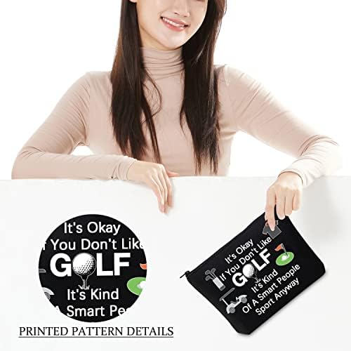CMNIM Golf Gifts for Mulher Ladies Golf Makeup Bag Golf Club Acessórios de golfe para o amante de golfe Golfer