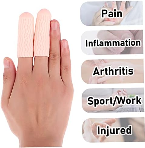Mens de 50 pares de cotas de dedo rachadas Caps Caps Caps Manças Artrite Eczema Suporte Protetor de protetores de