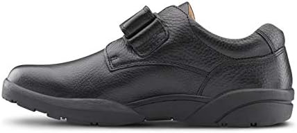 Dr. Comfort William Black Diabetic Shoes para Men-Easy Off com sapatos removíveis de sapatos-todos os dias