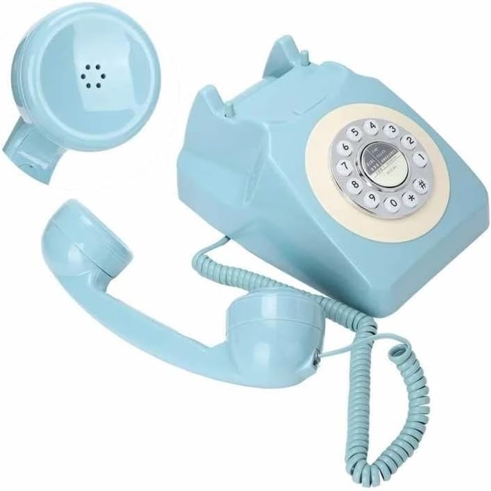 N/A Retro Follline Phone Classic Rotary Design vintage Maded Phone para home and office home telefone fixo